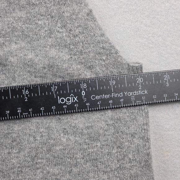 Quince Mongolian Cashmere Shrunken Sweater Vest Heather Grey Large L - Picture 6 of 6